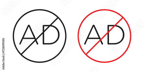 Foto No audio description icon clipart and lineart vector symbols