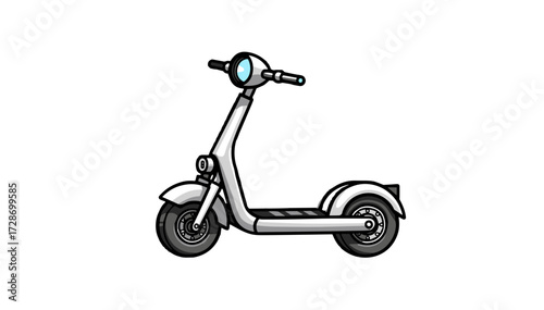 Electric scooter illustration 
