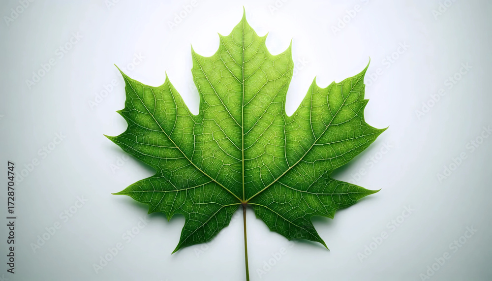 Fototapeta premium A leaf isolated, Ai generated image