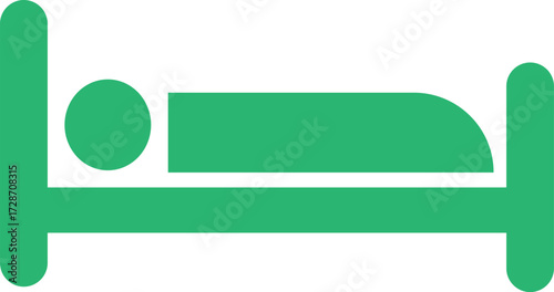 green hotel sign icon
