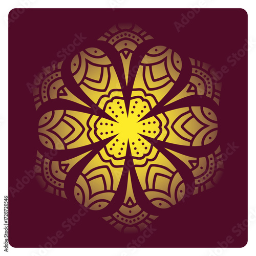 Mandala art hand-drawn