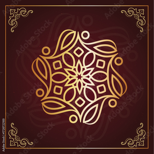 Mandala art hand-drawn