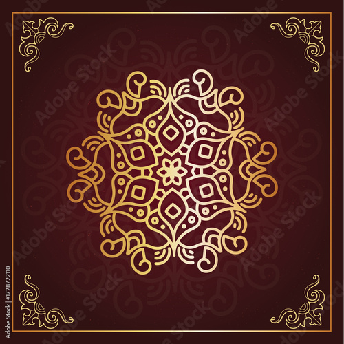 Mandala art hand-drawn