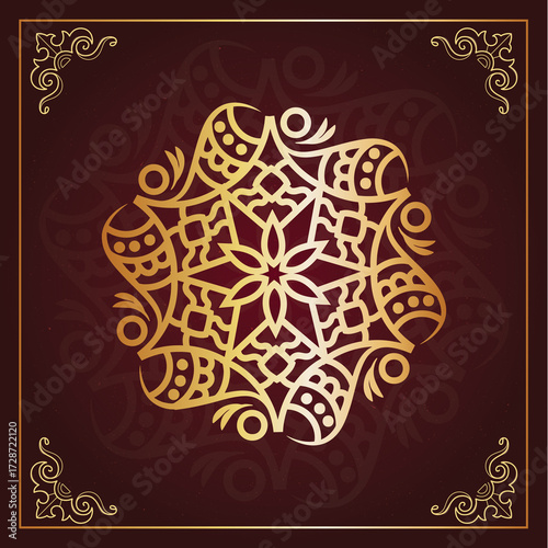 Mandala art hand-drawn