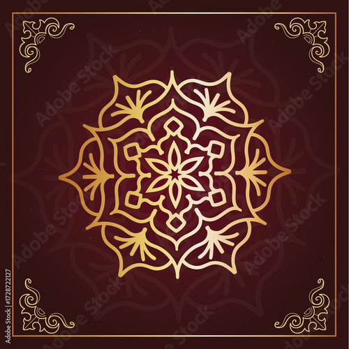 Mandala art hand-drawn