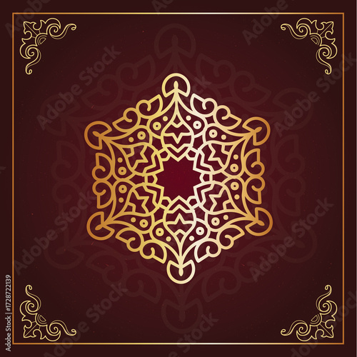 Mandala art hand-drawn