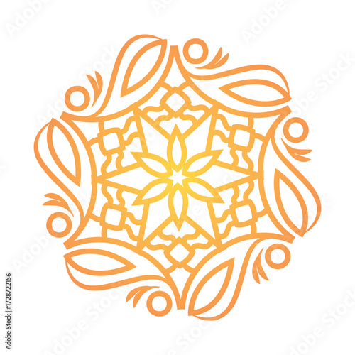 Mandala art hand-drawn