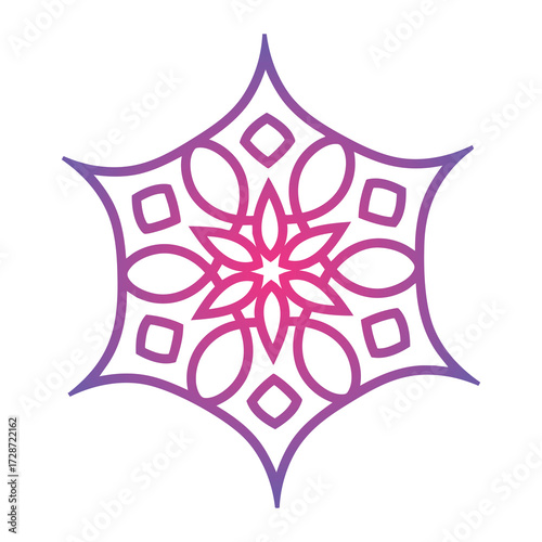 Mandala art hand-drawn