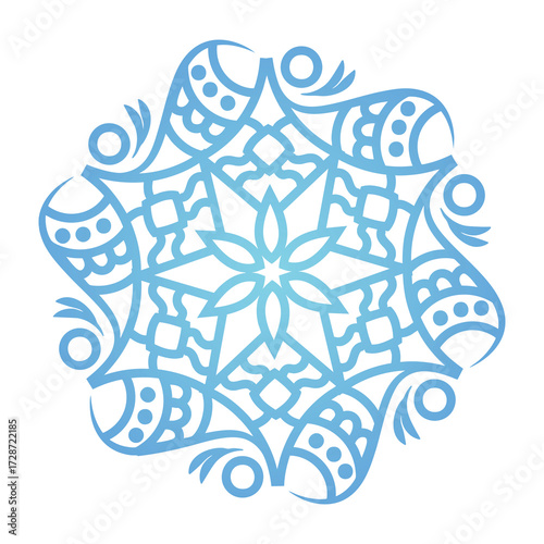 Mandala art hand-drawn