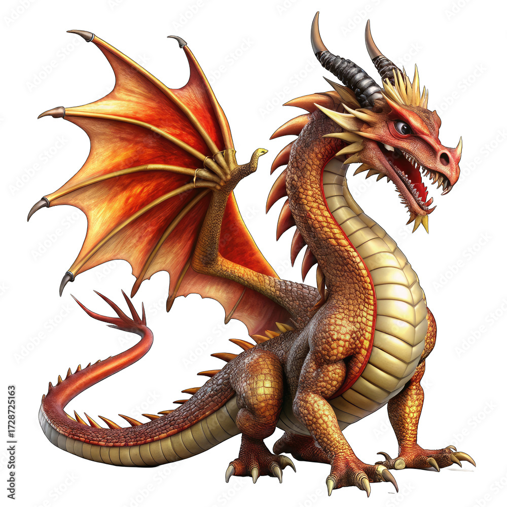 Obraz premium chinese dragon statue