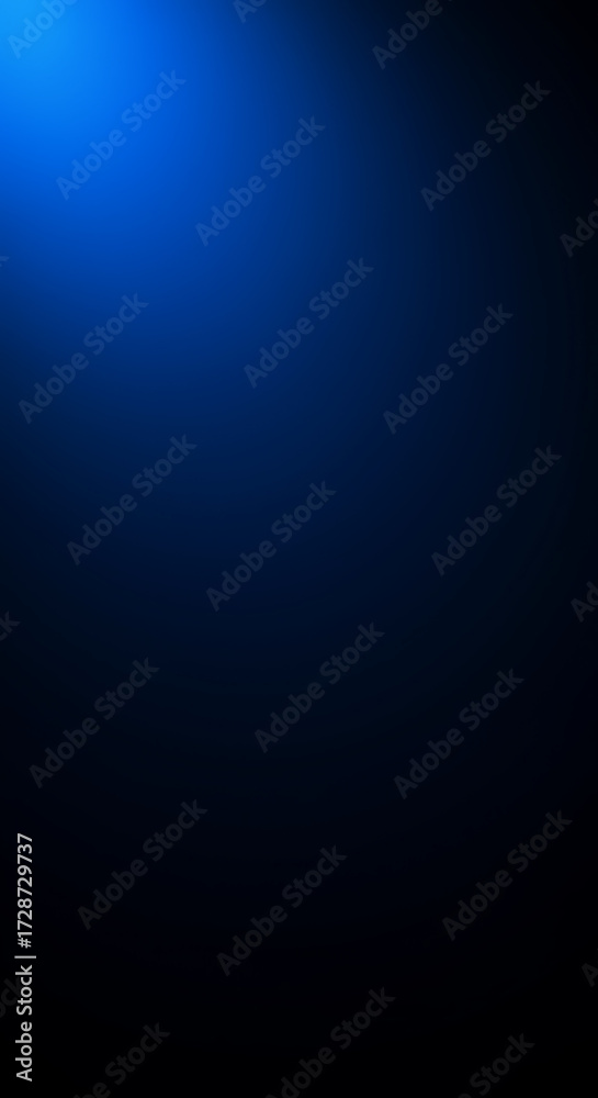 Obraz premium Deep blue abstract gradient background with light blue spotlight effect, perfect for modern design and digital art