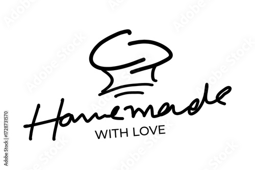 Hand Drawn Homemade with Love Lettering Set Transparent PNG