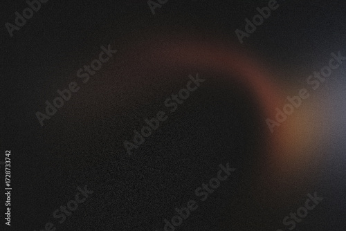 Dark textured background with a subtle, glowing orange and red arc