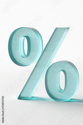 Promotional discount percentage sign business environment digital content clear background innovative design