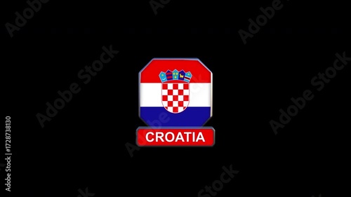 Croatia Map Animation