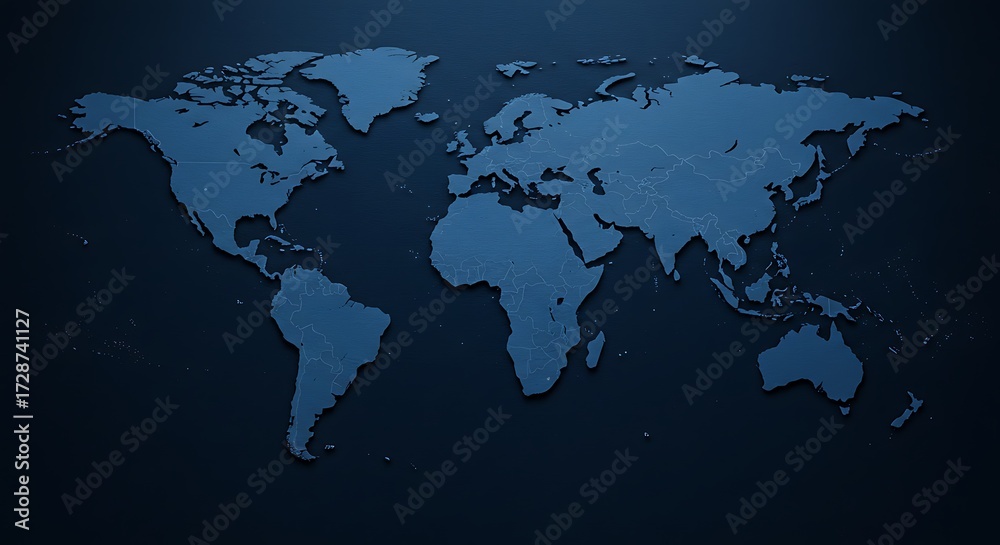 Fototapeta premium World map illustration