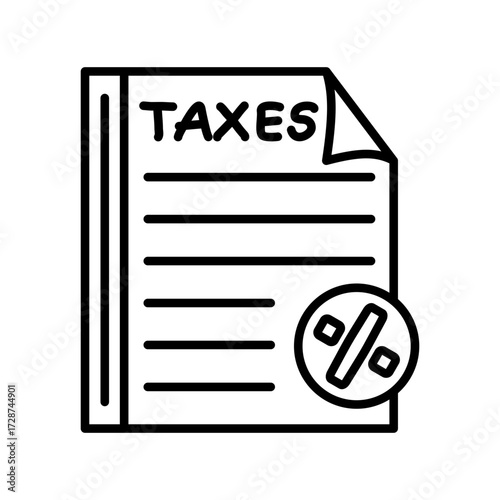 Taxes Sheets Icon