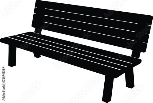 bench design, outdoor symbol
