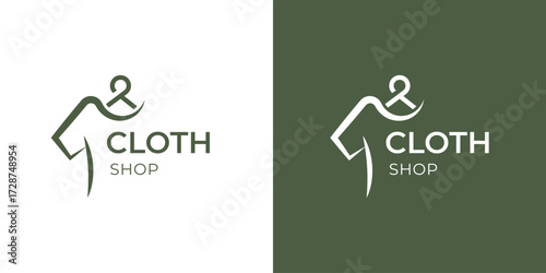 Minimalist Cloth Shop Logo Design  Branding Identity