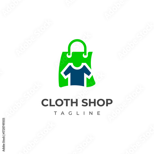 Cloth Shop Logo Design  Modern Fashion Retail Brand Icon