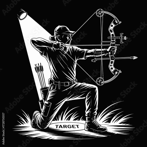 vector illustration of a warrior