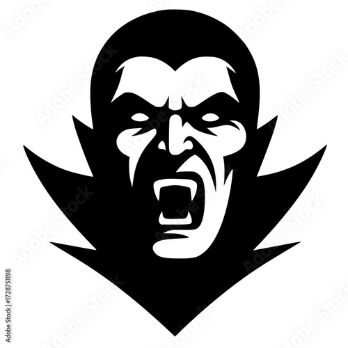 Dracula head silhouette