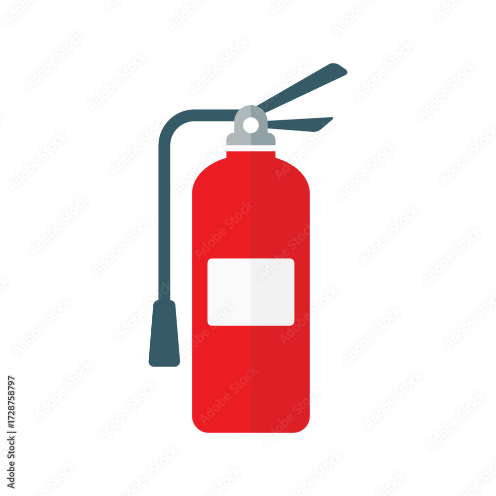 Obraz premium Fire extinguisher flat vector icon design on a white background