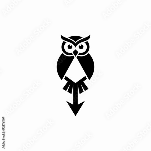 Vector scalable owl illustration icon for modern branding and digital design projects vector
