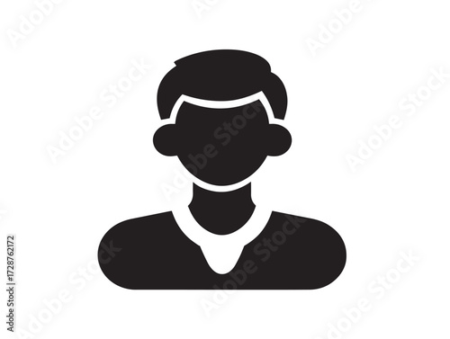 Customer self service silhouette icon in vector illustration