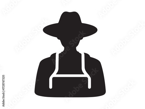 Digital Nomad Icon Design in Professional Bold Silhouette Vector Illustration Artwork