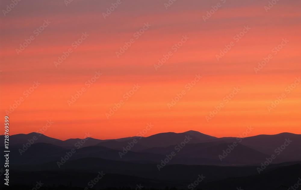 Obraz premium sunset in the mountains