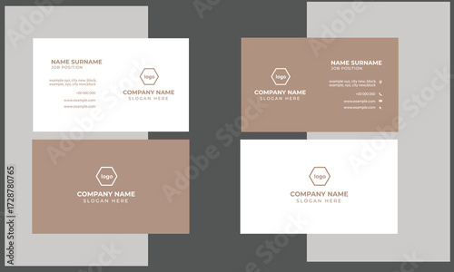 Business Card Design with vector file