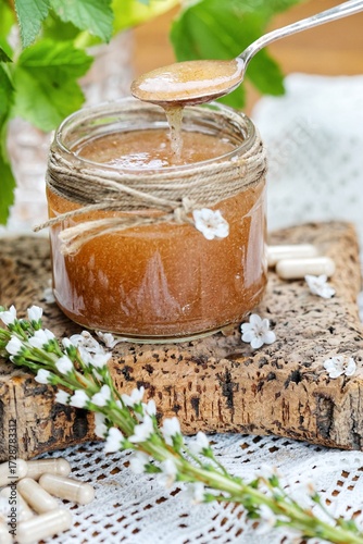 Psyllium husk mixed with water is used to treat constipation