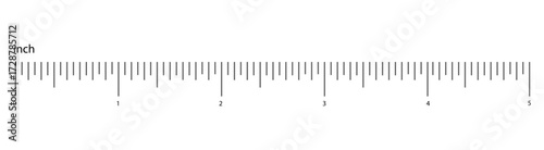 Measuring scale with numbers, markup for rulers. Measuring scale for the ruler lines. Size comparing quantities. Distance, repeatable. 