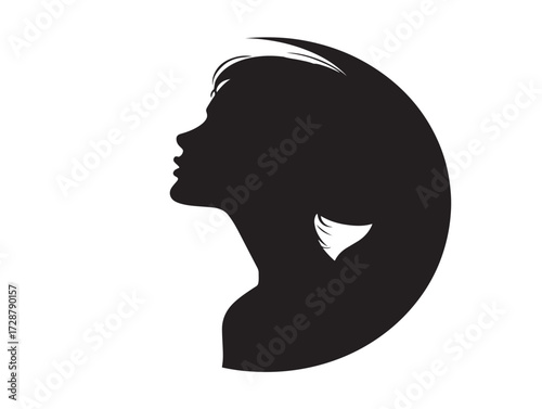 Graphic design silhouette icon vector illustration solid black creative profession