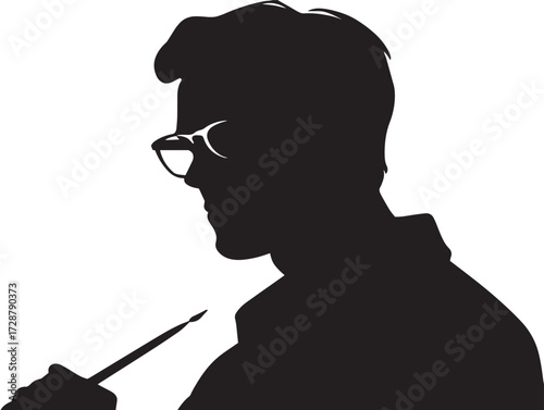 Graphic design silhouette icon vector illustration solid black modern digital art creation