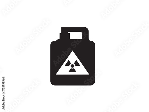 Hazardous Waste and Materials silhouette icon vector illustration dangerous chemical safety symbol