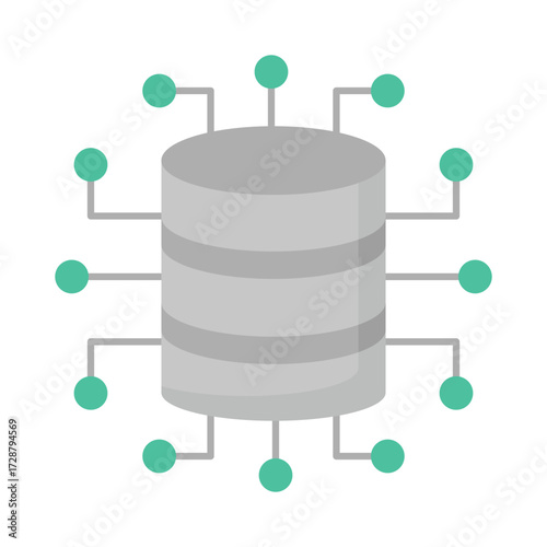 network server Vector Icon which can easily modify or edit