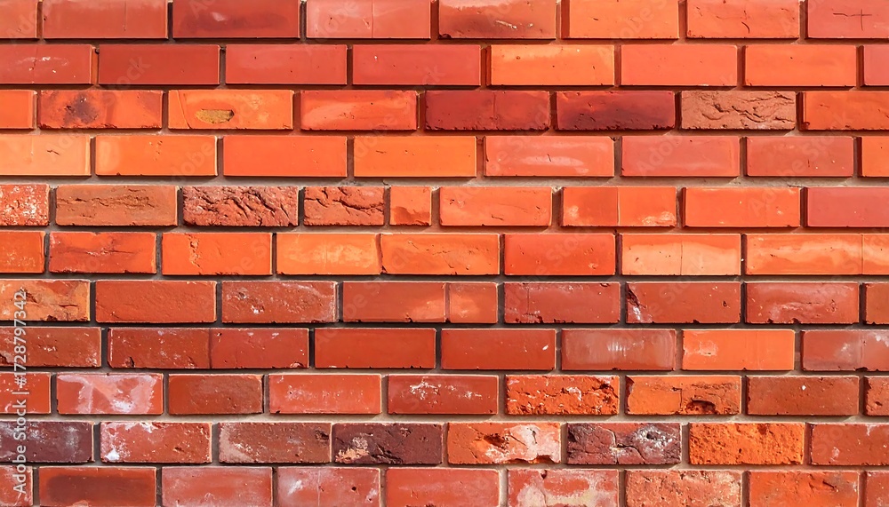 Fototapeta premium Row of terracotta bricks