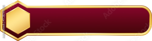 Red and Gold Infographic Label List
