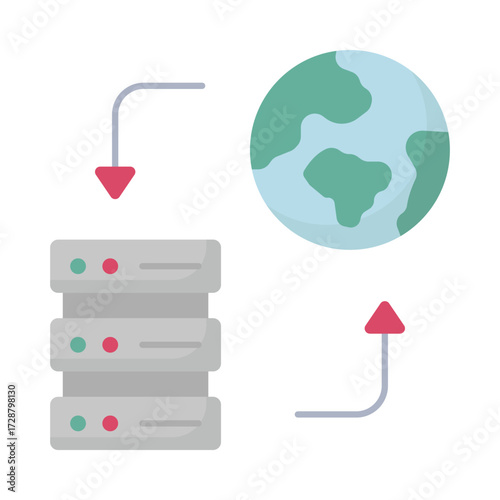  Hosting services  Vector Icon which can easily modify or edit