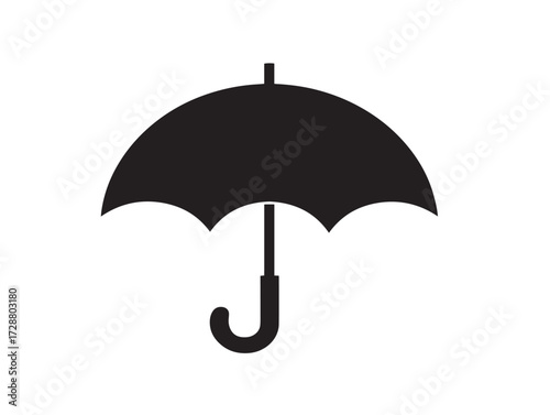 Insurance silhouette icon vector illustration solid black reliable protection plan concept