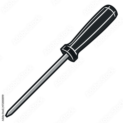 Black Colour incense stick Vector Illustration, Solid White Background (1).eps