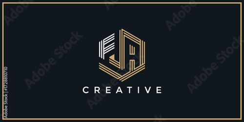 FA Hexagon Logo Design