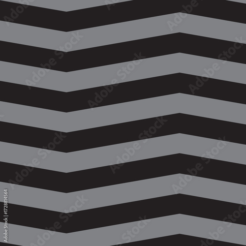 Zigzag chevron black and grey tile pattern vector