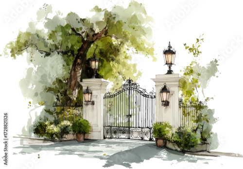 old house in the village of the italian village