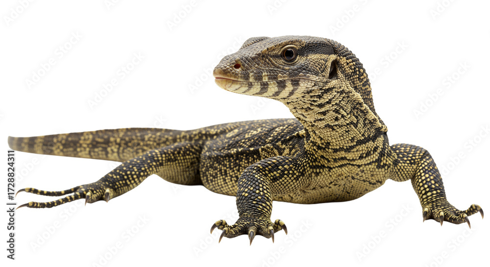 Naklejka premium Ackie Monitor with transparent png background