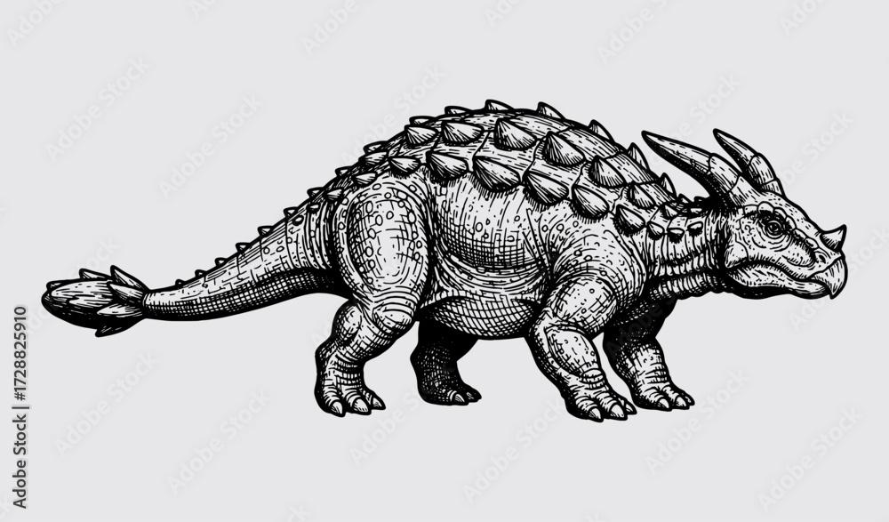 Naklejka premium Ankylosaurus.eps