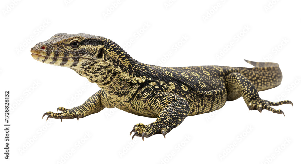 Naklejka premium Ackie Monitor with transparent png background