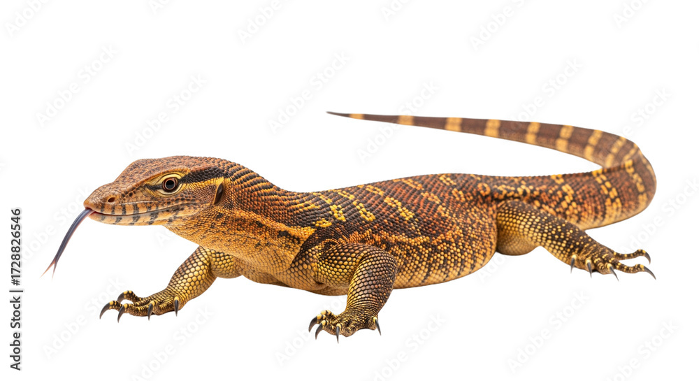 Fototapeta premium Ackie Monitor with transparent png background